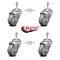 Service Caster 3 Inch Gray Polyurethane Wheel Swivel 10mm Threaded Stem Caster Set SCC SCC-TS20S314-PPUB-M1015-4 - alternate 4